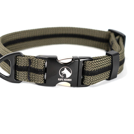 Adventure Dog Collar - Greens/Yellows