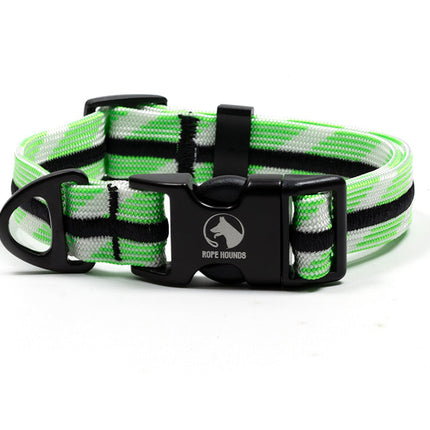 Adventure Dog Collar - Greens/Yellows
