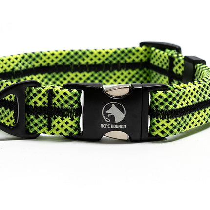 Adventure Dog Collar - Greens/Yellows