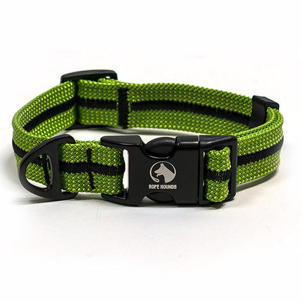 Adventure Dog Collar - Greens/Yellows