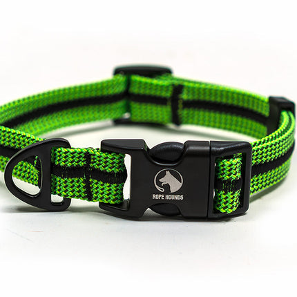 Adventure Dog Collar - Greens/Yellows