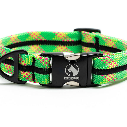 Adventure Dog Collar - Greens/Yellows