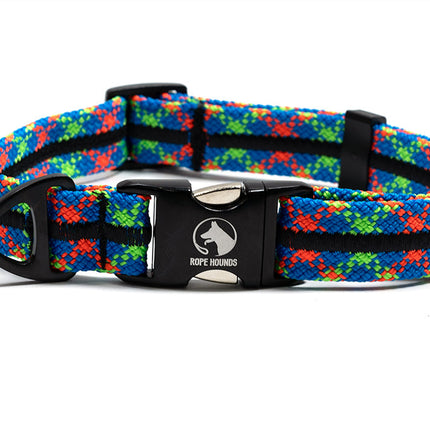 Adventure Dog Collar - Blues