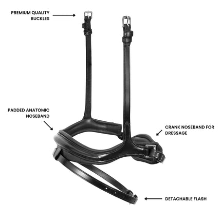 Replacement Noseband of ExionPro 'Ursa' Anatomic Dressage Bridle