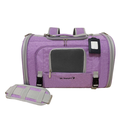 Mr. Peanut's Monterey Series Airline Compliant Horizontal Backpack Pet Carrier