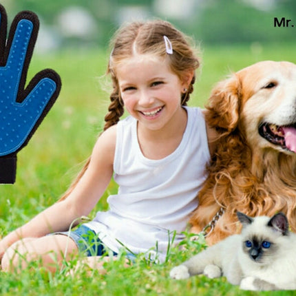 Mr. Peanut's 2 Pak HanD 259 Silicone Pins Pet Grooming Gloves
