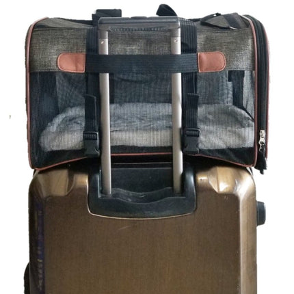 Mr. Peanut's Rhodium Series Mini Size Soft Sided Pet Carrier - Note Sizing in Description