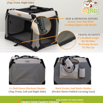 The Foldable Travel Dog Crate By DogGoods ™