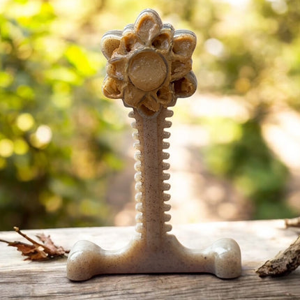 Honey Bone Dental Flower Tower eChew Ultra Durable Nylon Dog Chew Toy - XL