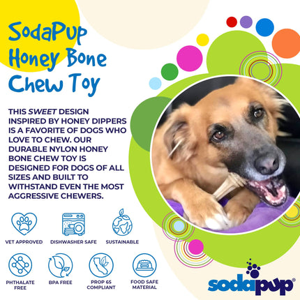 Honey Bone eChew Ultra Durable Nylon Dog Chew Toy