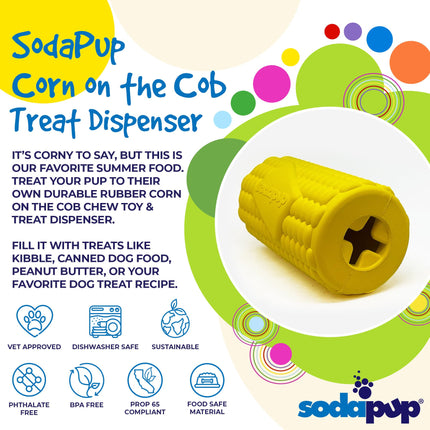 Corn on the Cob eDispenser Durable Rubber Treat Dispenser