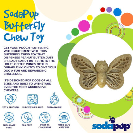 Butterfly eChew Durable Nylon Chew and Enrichment Toy
