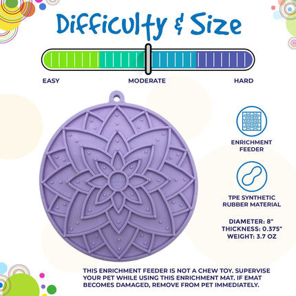 Lotus Design eMat Enrichment Lick Mat With Suction Cups