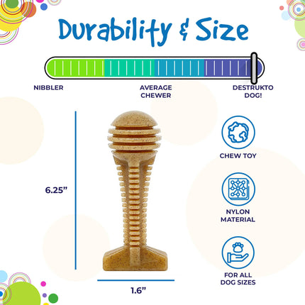 Honey Bone  Dental Tower eChew Ultra Durable Nylon Dog Chew Toy - original