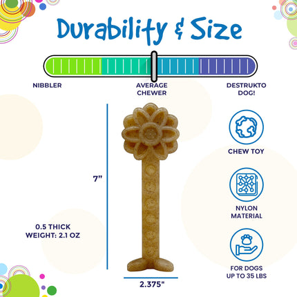 Flower Tower eChew Durable Nylon Chew and Enrichment Toy