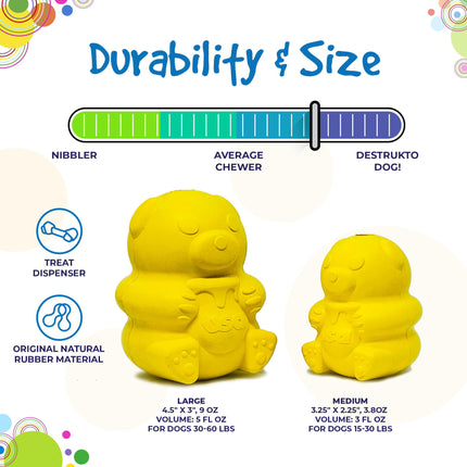 Honey Bear eDispenser Durable Rubber Treat Dispenser