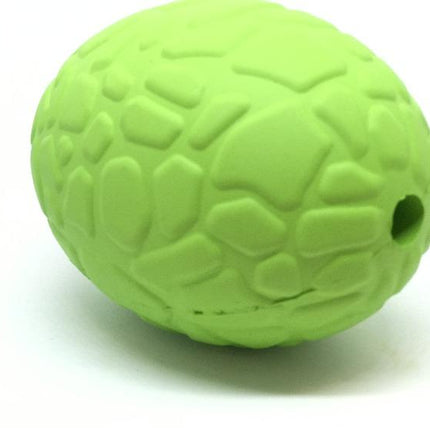 Dinosaur Egg eDispenser Durable Rubber Chew Toy & Treat Dispenser