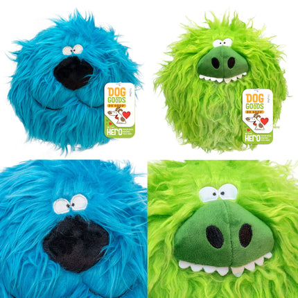 FuzzyBallz Green: The Squeaky, Puffy, Fuzzy Dog Toy by DogGoods ™