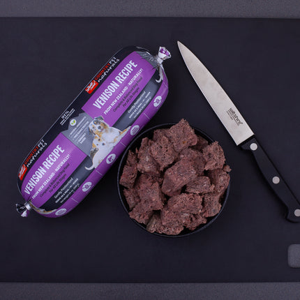 Venison Dog Food- 1.5lb Frozen Rolls - Case of 8