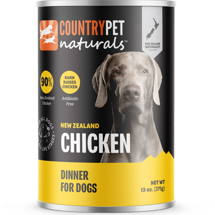 Chicken Dog Food 13oz Cans - Tray of 9 Cans