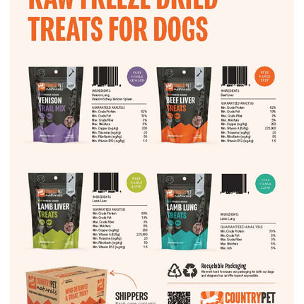 Beef Liver Raw Freeze Dried - 4oz Bag TP
