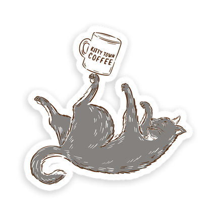 Cat Mug Sticker