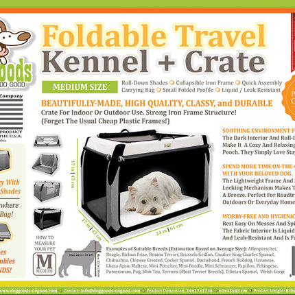 The Foldable Travel Dog Crate By DogGoods ™
