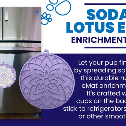 Lotus Design eMat Enrichment Lick Mat With Suction Cups