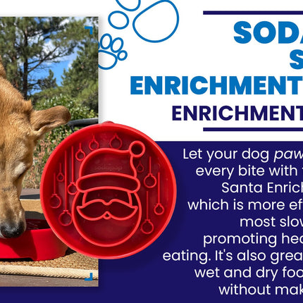 Santa Design eBowl Enrichment Slow Feeder Bowl for Dogs