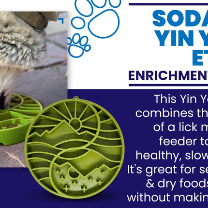 Sun and Moon Design eTray Enrichment Shallow Slow Feeder Dog Bowl