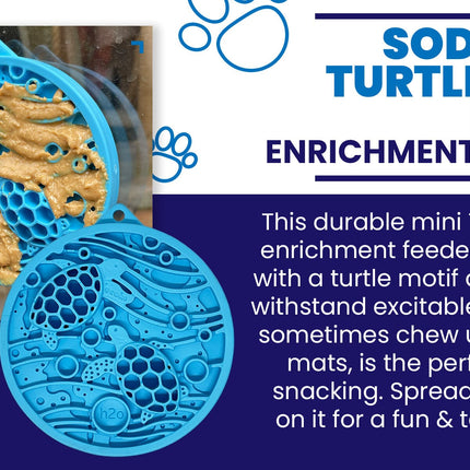 Turtle emat-mini Enrichment Lick Mat With Suction Cups