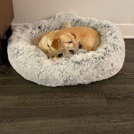 Mr. Peanut's 23" OrthoPlush® Pet Bed - Gray Two Tone