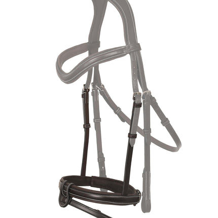 Replacement Noseband of ExionPro Fully Padded Snaffle Bridle with U Shaped Detachable Flash