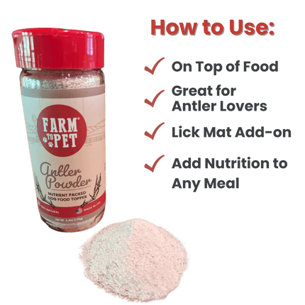 Treat Topper Anlter Powder Dog Food Topper | Nutritional Supplement for Dogs and Cats