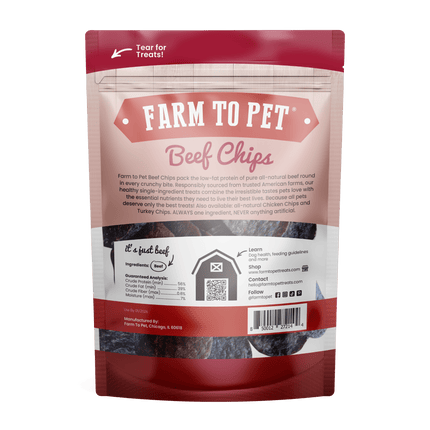 Beef Chips Dog Treats | Single-ingredient Healthy Treats for Dogs