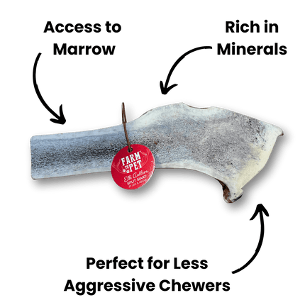 Split Elk Antlers for Dogs | Organic Antler Dog Chews