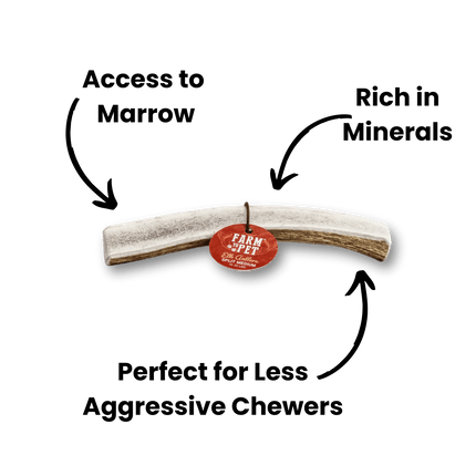 Split Elk Antlers for Dogs | Organic Antler Dog Chews