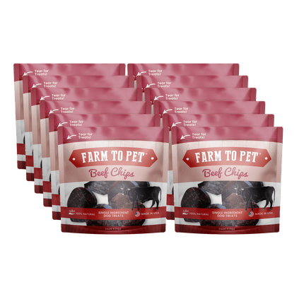 Beef Chips Snack Pack Bundles | Dog Treats for Training and Travel