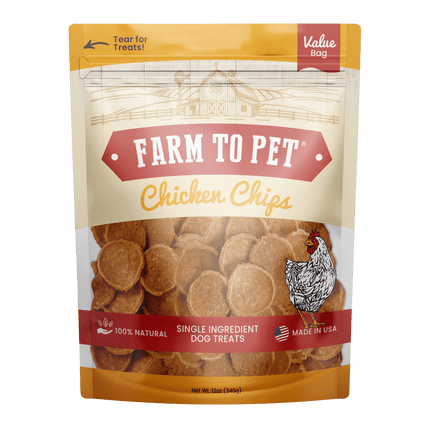 Chicken Chips for Dogs | All-natural Single-ingredient Dog Treats