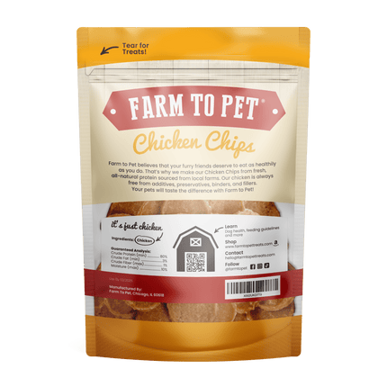 Chicken Chips for Dogs | All-natural Single-ingredient Dog Treats