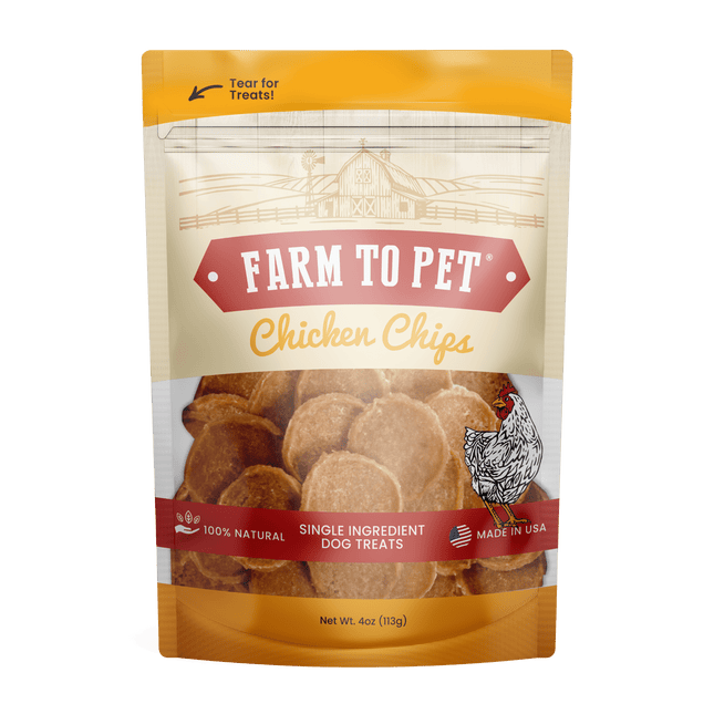 Chicken Chips for Dogs | All-natural Single-ingredient Dog Treats