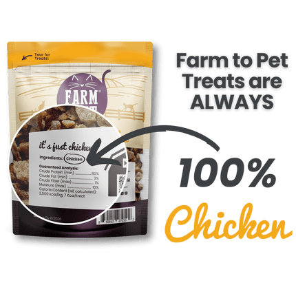 Chicken Crumbles for Cats | 100% Protein Cat Treats