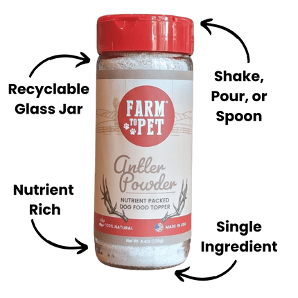Treat Topper Anlter Powder Dog Food Topper | Nutritional Supplement for Dogs and Cats