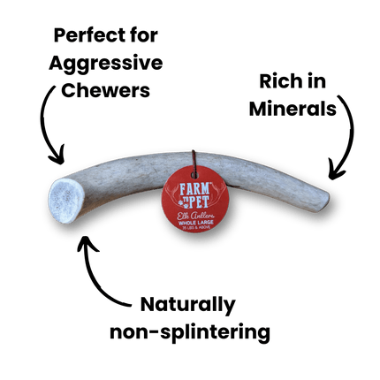 Split Elk Antlers for Dogs | Organic Antler Dog Chews