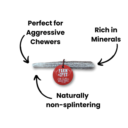 Split Elk Antlers for Dogs | Organic Antler Dog Chews