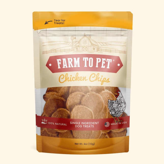 Chicken Chips for Dogs | All-natural Single-ingredient Dog Treats