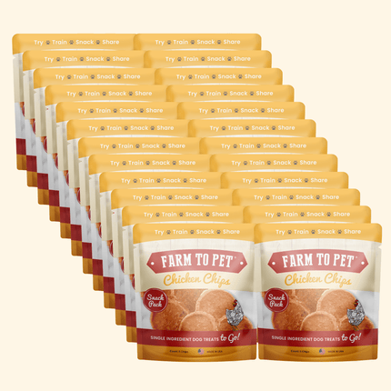 Chicken Chips Snack Pack Bundles | Dog Party Favors and Training Treats
