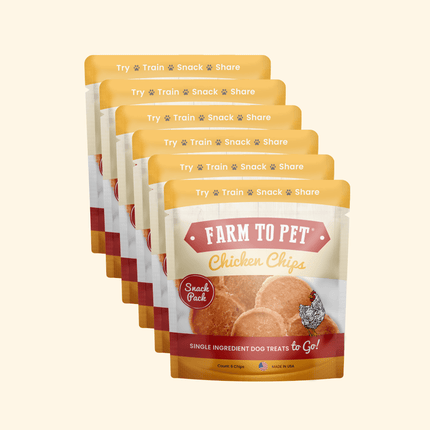 Chicken Chips Snack Pack Bundles | Dog Party Favors and Training Treats