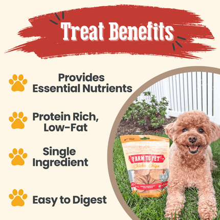 Chicken Chips for Dogs | All-natural Single-ingredient Dog Treats