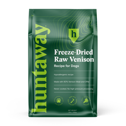 Huntaway Freeze-Dried Raw Venison - Small Box (3 Bags)
